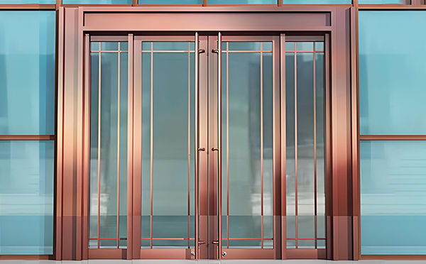 沙坡头玻璃地弹门